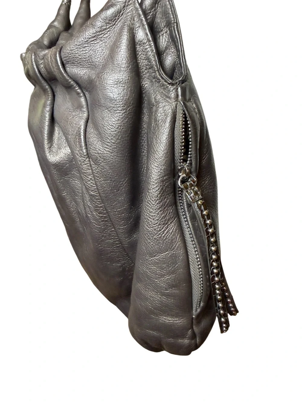 Brighton Classic Greta Garbo Pewter/ Bronze Shoulder Bag - Versatile Tote